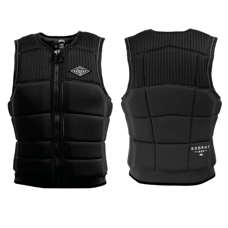 SOÖRUZ WAKEVEST GROUND Schwimm-, Boots-, Jetski- & Wakeboard Weste BLACK - Größe 54 (XL Wassersporteuropa Nur Für Kurze Zeit