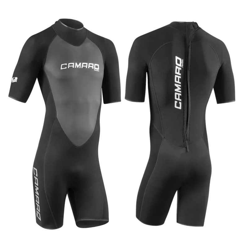 Letzte Chance CAMARO Neopren Shorty Herren Flex Skin super Stretch Surfanzug Neoprenanzug bis 6XL - Groesse 52 (L) Wassersporteuropa