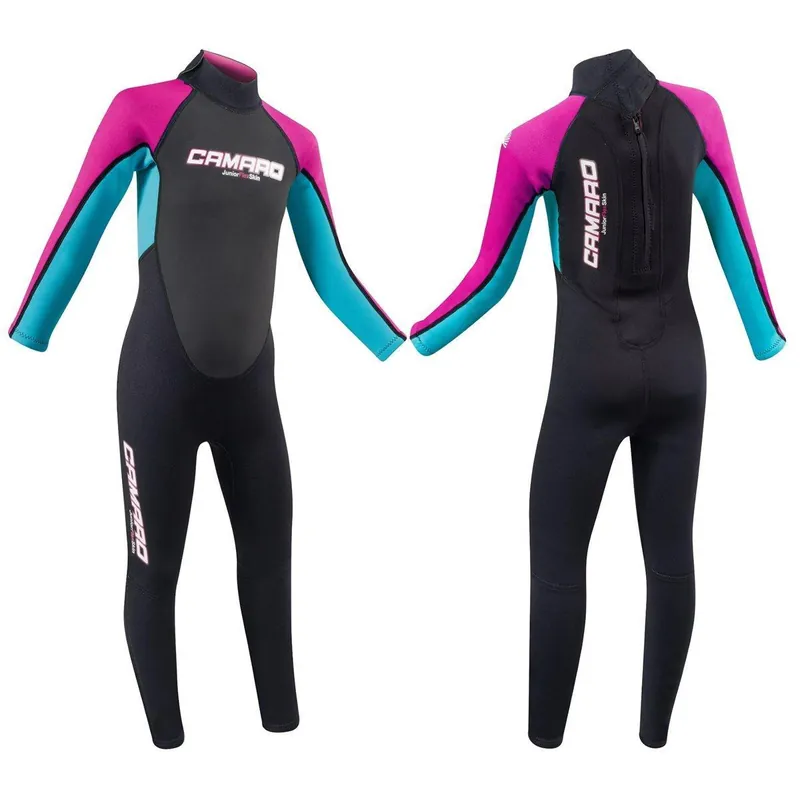 Letzte Chance CAMARO Juniors Flex Overall REVO Girl 3/2mm Fullsuit Kinder Neopren Schwimmanzug - Groesse 14 (155-163cm) Wassersporteuropa
