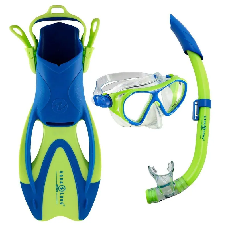 Aqua Lung SET URCHIN JR Maske Schnorchel Flossen Tasche Combo - Groesse S Wassersporteuropa Top-Preis