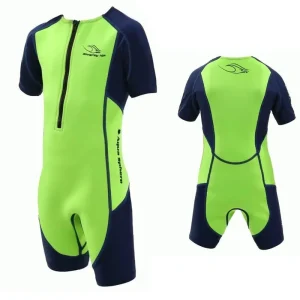 Aqua Sphere STINGRAY HP2 Kinder UV Shortie Badeanzug Neopren Shorty Wetsuit grün - Groesse Gr 80-1 Wassersporteuropa Wochenendangebot