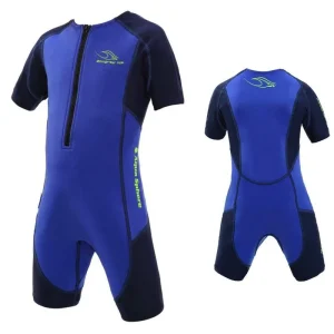 Aqua Sphere STINGRAY HP2 Kinder UV Shortie Badeanzug Neopren Shorty Wetsuit blue - Groesse Gr 116-6 Wassersporteuropa Sichere Zahlung