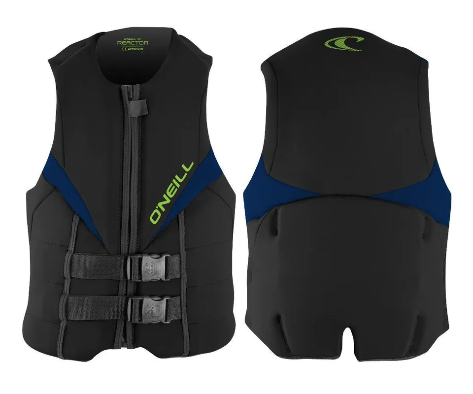 O‘Neill REACTOR ISO 50N Vest Neoprenweste Prallschutzweste Black Navy - Groesse 2XL Wassersporteuropa Preis Gesenkt