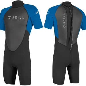 Beliebt O‘NEILL REACTOR-2 2mm Back Zip Herren Shorty S/S Spring Neoprenanzug Wetsuit Ocean - Groesse XS Wassersporteuropa