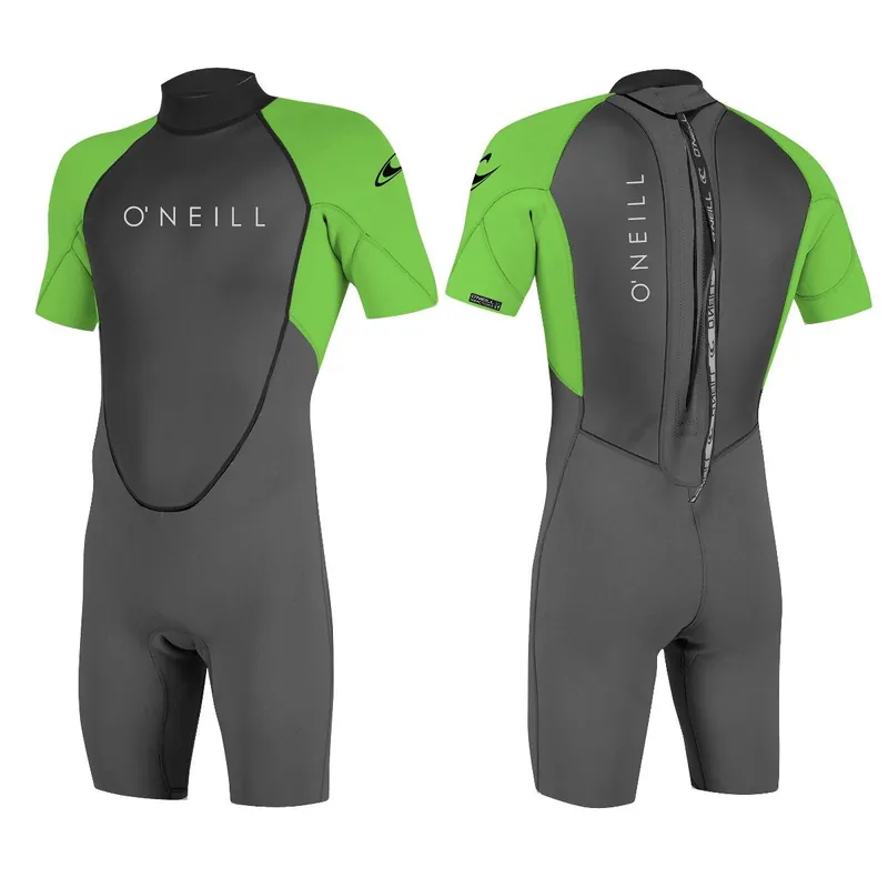 Beliebt O‘NEILL REACTOR-2 2mm Back Zip Herren Shorty S/S Spring Neoprenanzug Wetsuit Wassersporteuropa