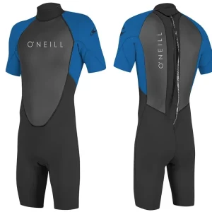 Zertifiziert O‘NEILL YOUTH REACTOR-2 2mm Back Zip Kinder Shorty Neoprenanzug Wetsuit Ocean - Groesse 14 (155-163) Wassersporteuropa