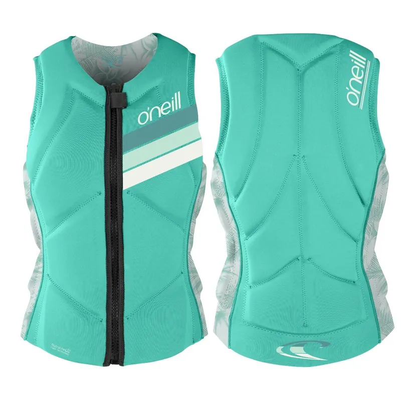 O‘Neill Wms Slasher Comp Vest Damen Wakeboard Weste Protektor Neopren opal - Größe 12 (170-175) Wassersporteuropa Sofort Bestellen