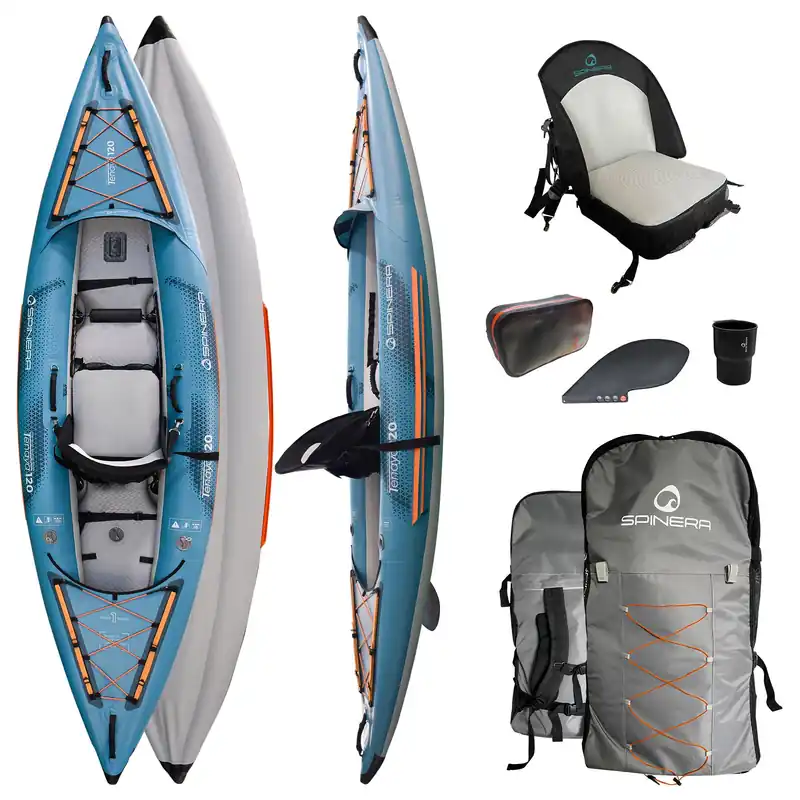 Echt Spinera Kayak Tenaya 120 1 Personen aufblasbares Premium Kajak Kanu Boot Wassersporteuropa