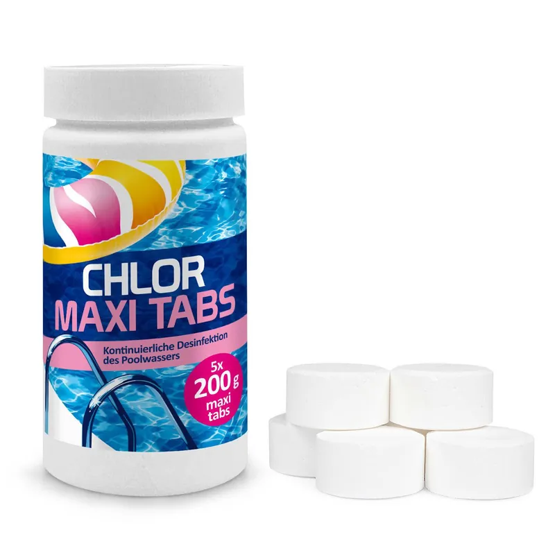 Top-Angebot Chlortabletten für Pool 1-5 kg Langsamlöslich Tabs Pflege für Schwimmbad Chlor Chlorine Tabs - Menge 1 Kg (EUR 17,99 / Kg) Wassersporteuropa