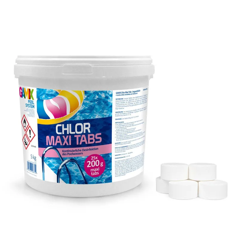 Super-Preis Chlortabletten für Pool 1-5 kg Langsamlöslich Tabs Pflege für Schwimmbad Chlor Pool Tabs Wassersporteuropa