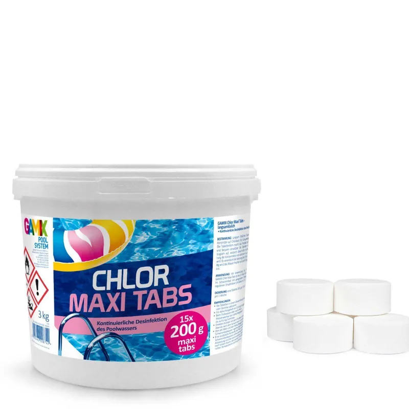 Expressversand Chlortabletten für Pool 1-5 kg Langsamlöslich Tabs Pflege für Schwimmbad Chlor Pool Tabs Wassersporteuropa