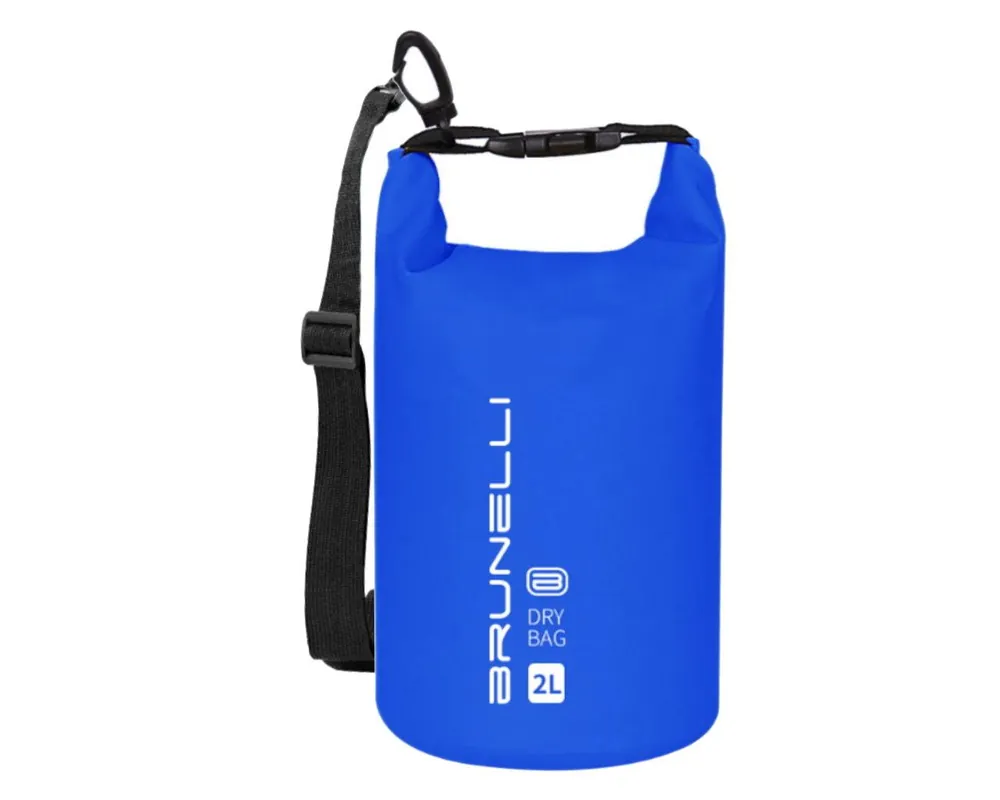 Jetzt Bestellen BRUNELLI 2L Dry Bag Wasserdichter Seesack Rucksack Packsack Trockensack mit Schultergurt blau Wassersporteuropa