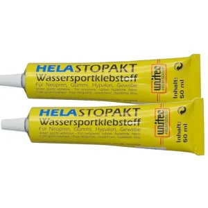 Ausverkauf HELASTOPAKT Wassersportklebstoff Tube Deckpad SUP Kleber ELASTOSAL Härter RFE - Menge 100 g Wassersporteuropa