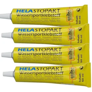 Echt HELASTOPAKT Wassersportklebstoff Tube Deckpad SUP Kleber ELASTOSAL Härter RFE - Menge 200 g Wassersporteuropa