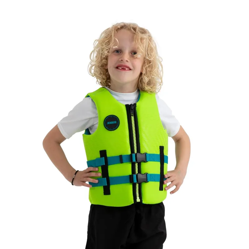 JOBE Neopren Vest Kids Kinder Schwimmweste Youth Neoprenweste Schwimmhilfe green - Groesse 116 Wassersporteuropa Direktkauf