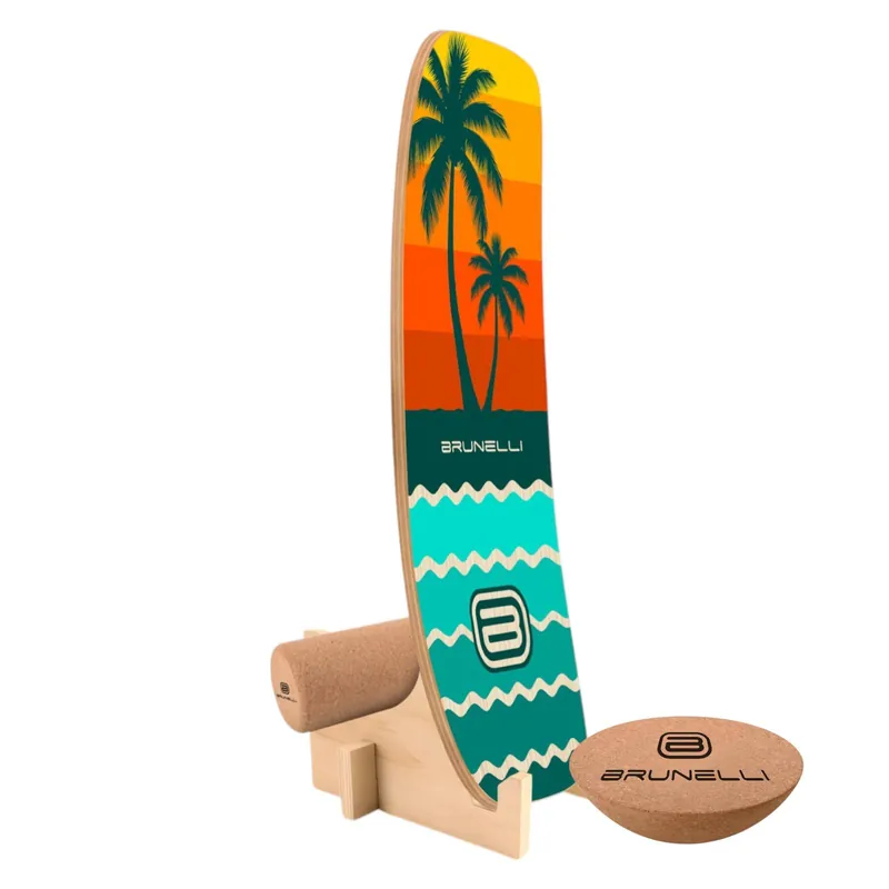 Brunelli Balance Board Komplettset Balanceboard Halbkugel Korkrolle Training Wassersporteuropa Neu Im Sortiment