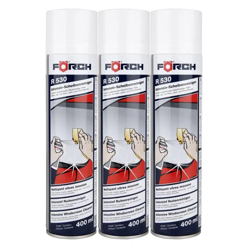 3x Förch R530 Intensiv-Scheibenreiniger-Schaum Glasreiniger streifenfrei 400ml Wassersporteuropa Top-Seller
