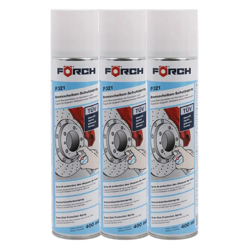 Sonderaktion 3x Förch P321 Bremsscheiben-Schutzspray 400ml Konservierung von Bremsscheiben Wassersporteuropa