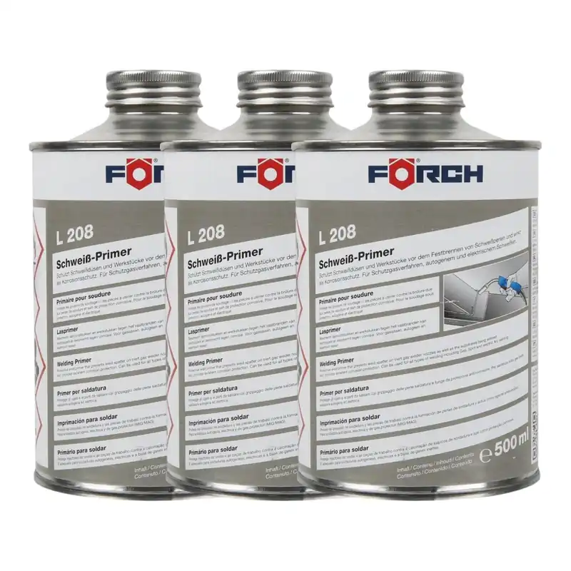 3x Förch L208 Schweißprimer Schweiß-Primer Rostschutz Korrosionsschutz 500ml Wassersporteuropa Knallerangebot