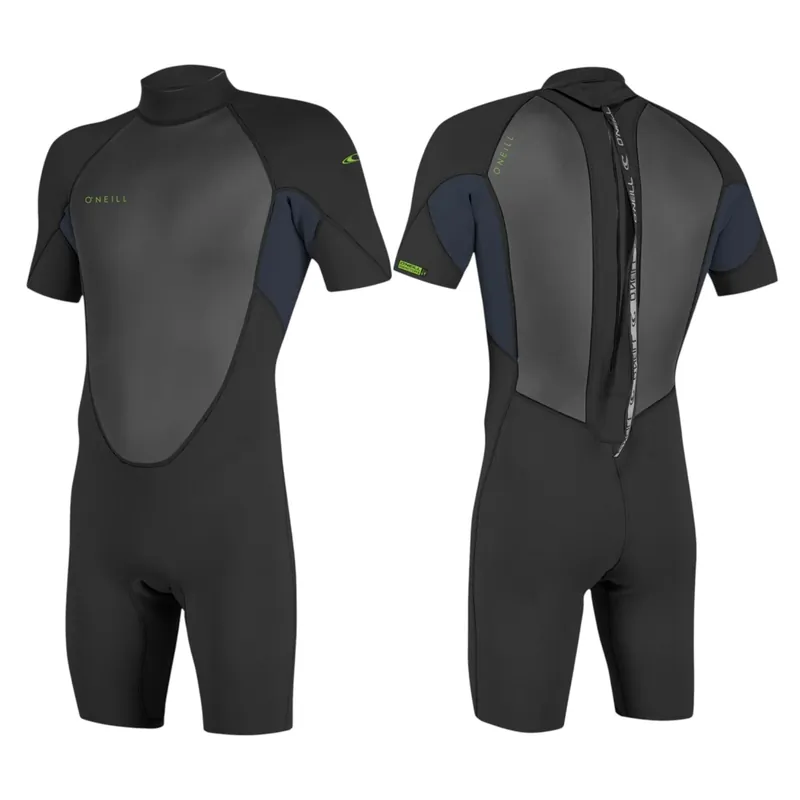 Preisknaller O‘NEILL YOUTH REACTOR-2 2mm Back Zip Kinder Shorty Neoprenanzug Wetsuit Slate - Groesse 16 (163-170) Wassersporteuropa