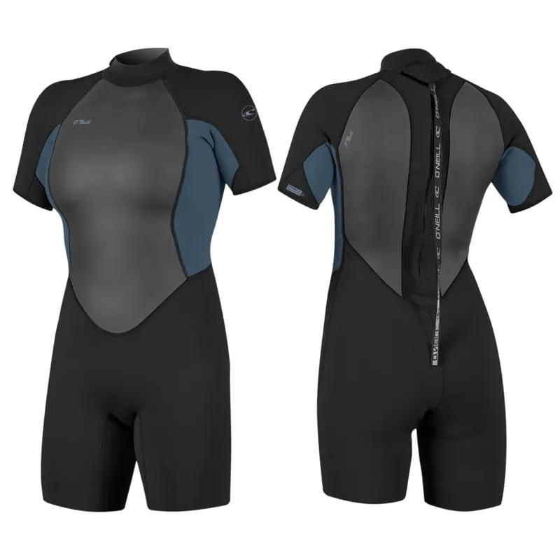 O‘NEILL WMS REACTOR-2 Neoprenanzug 2mm Damen Shorty Wetsuit Backzip copenblue - Größe 8 Wassersporteuropa Abverkauf