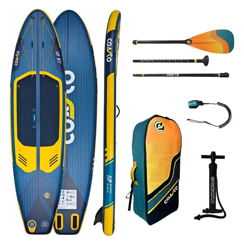 Coasto Flip 10‘5 SUP Board faltbar ultraleicht 6,55kg Komplett Set Touring Wassersporteuropa Bestseller