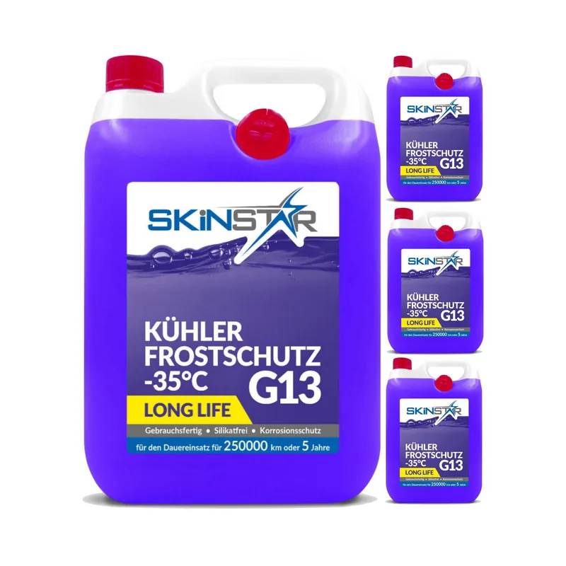 SkinStar Antifreeze G13 Kühlerfrostschutz -35°C Kühlmittel Kühlflüssigkeit Auto Wassersporteuropa Sonderaktion