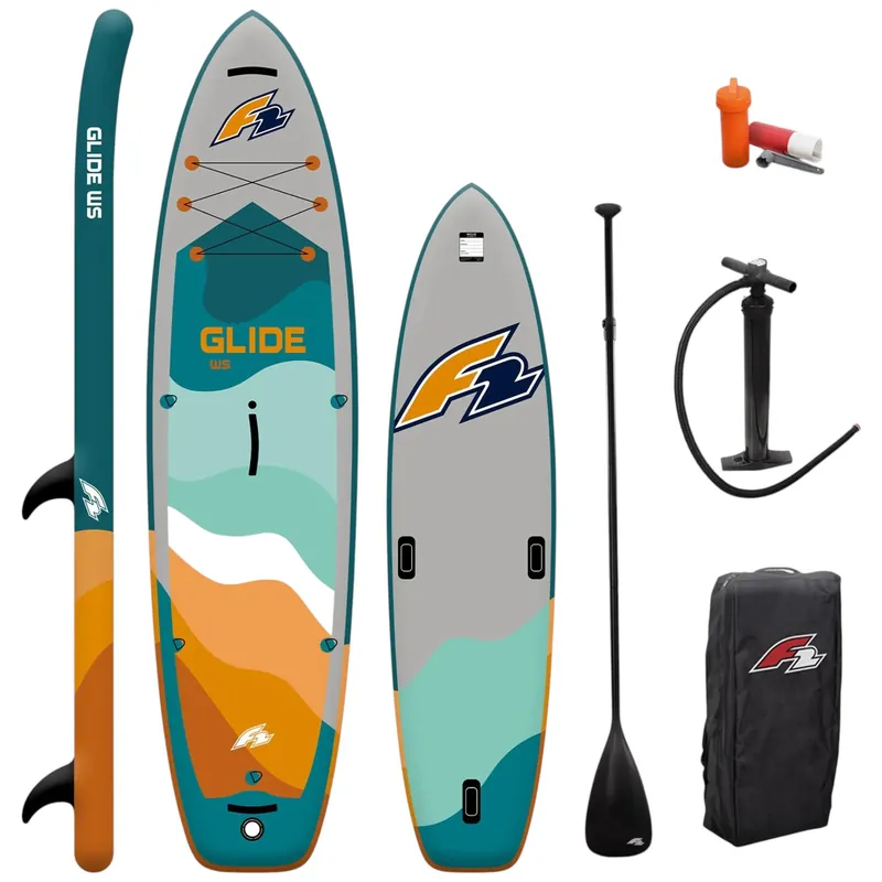 Direkt Vom Hersteller F2 GLIDE 10.8 WS & Wing SUP Board Set Stand Up Paddle mit Windsurfoption Petrol Wassersporteuropa