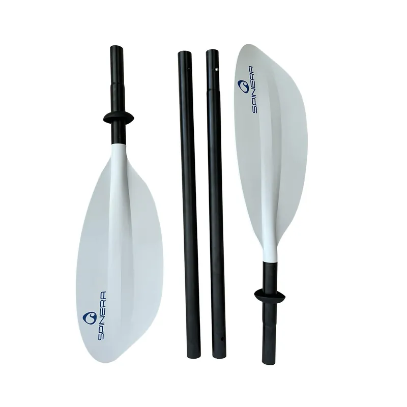 Abverkauf Spinera Kayak Paddel Basic 230cm 4-teilig Kajakpaddel Alu Doppelpaddel weiß Wassersporteuropa