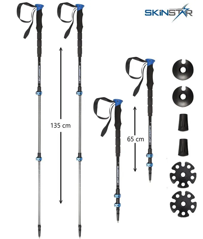 SKINSTAR T1 Tourenstock Trekkingstöcke Skistock Skitourenstock Wandern WSE-38416 Nur Für Kurze Zeit