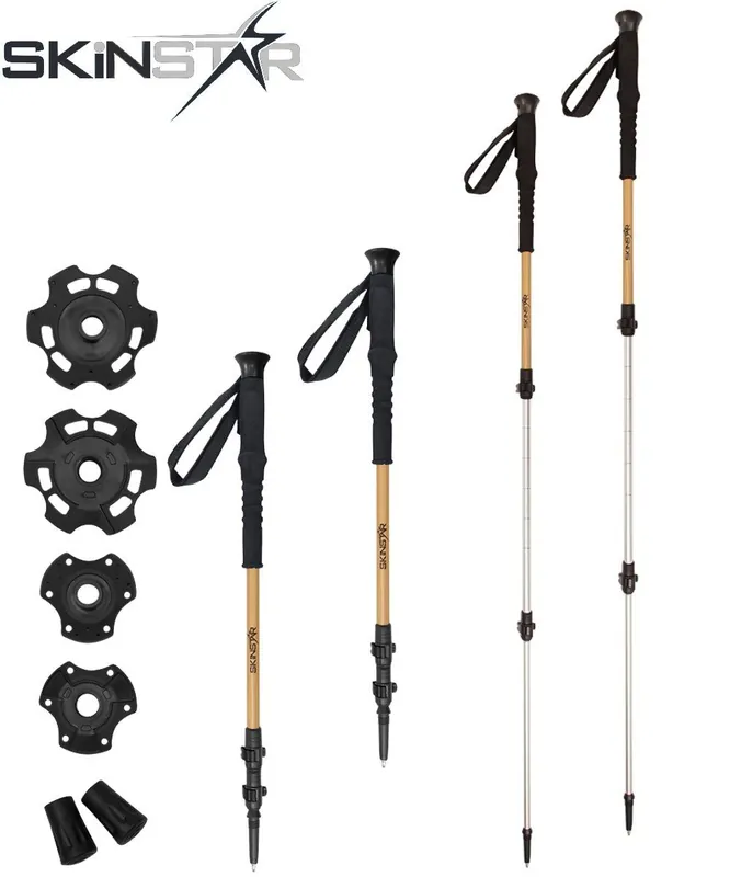 Sichere Zahlung SKINSTAR T1 Tourenstock Trekkingstöcke Skistock Skitourenstock Skistöcke Wandern Pole WSE-36831-HO