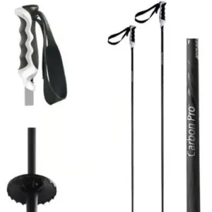 Komperdell Alpin Skistock Carbon Black CARBON SKISTÖCKE Duplo-Griff Pole - Groesse 115 cm 115 cm 14623613-115 Aktuell