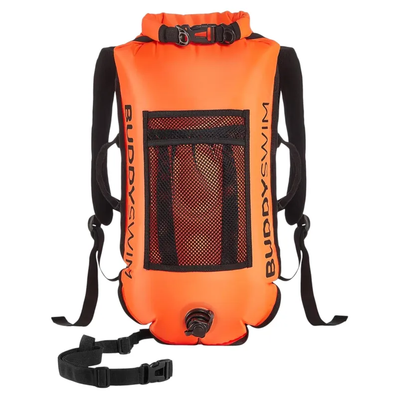 Aktuell Buddyswim Backpack Schwimmboje 28L mit Drybag für Freiwasser & Triathlon WSE-62894
