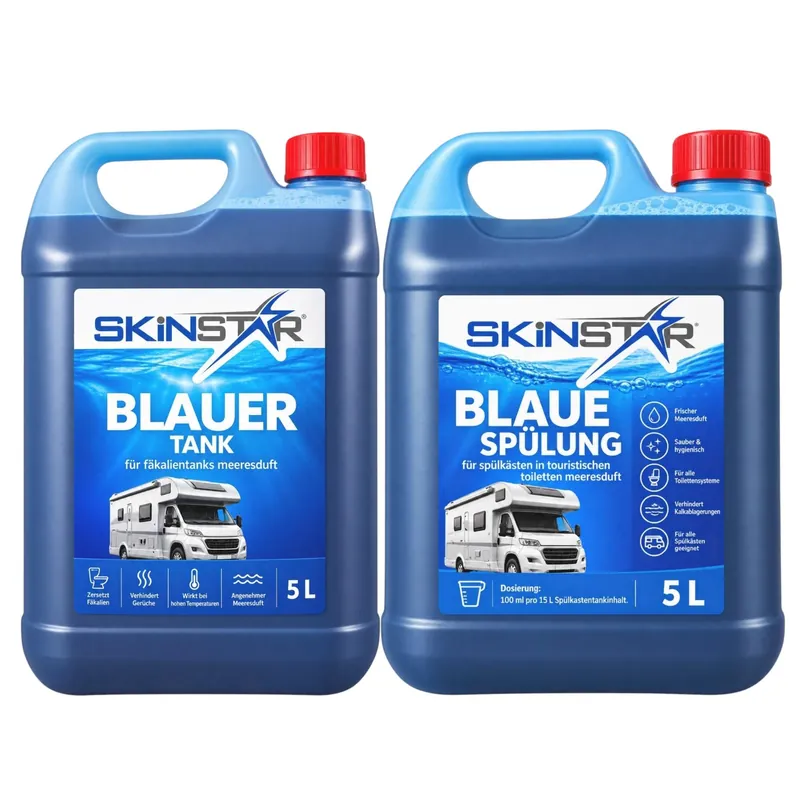 Chemietoiletten Sanitärflüssigkeit Spülwasserzusatz Zusatz Camping WC Meeresduft - Typ 10l Mix Tank+Spülung 10l Mix Tank+Spülung WSE-62913 Neue Ware