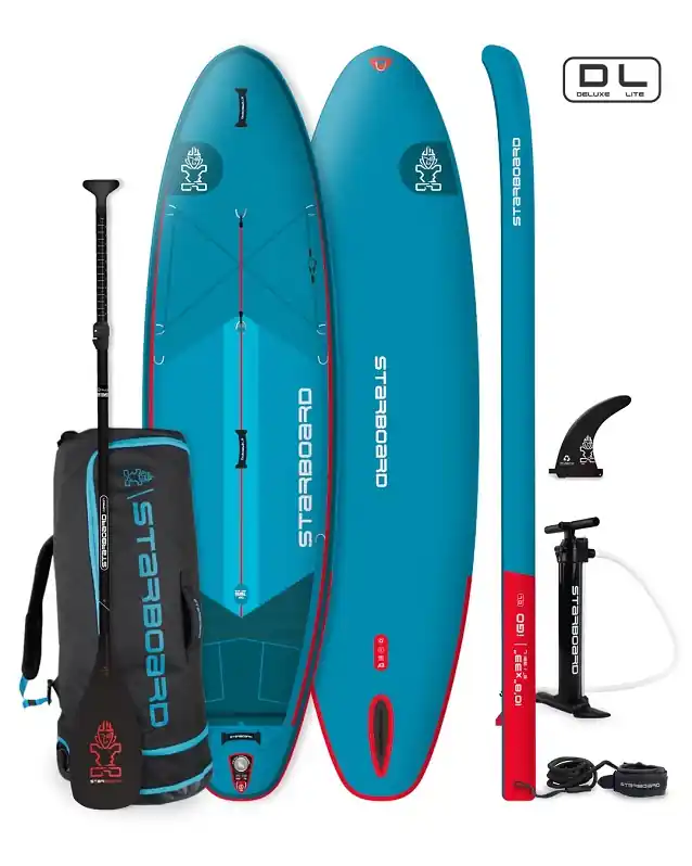 Heißes Angebot 2026 STARBOARD iGO Deluxe Lite Roll 10‘8"x33"x6"+ incl. 3-pcs ABS/Fiberglass Paddle....Hauspreis anfragen!