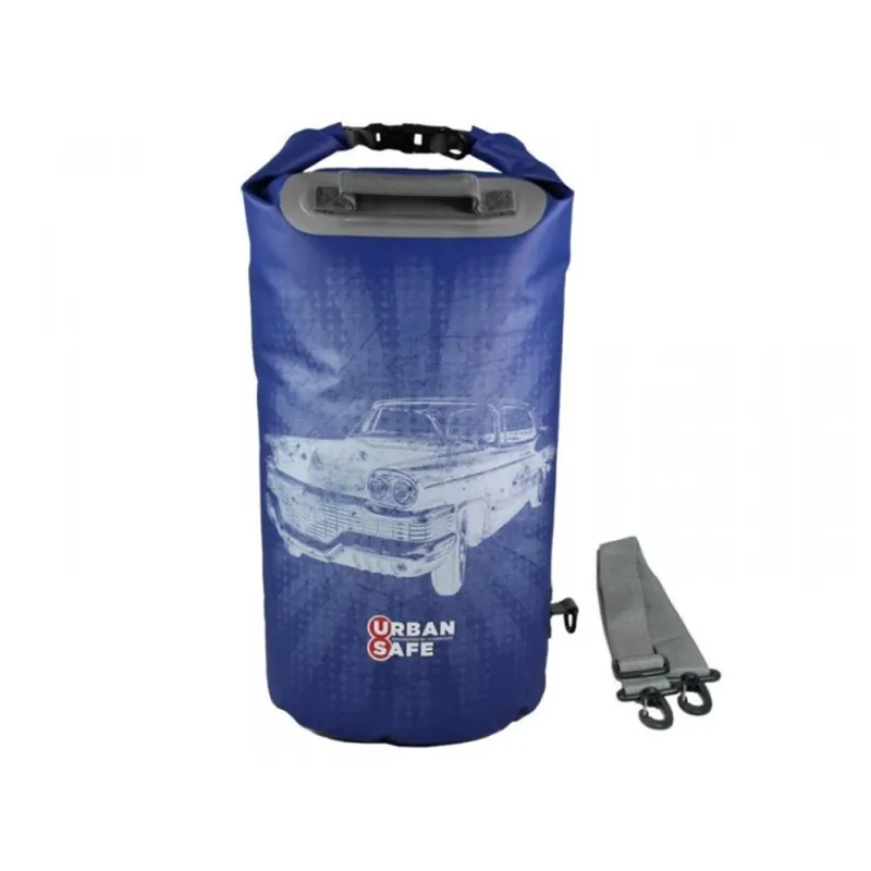 Urban Safe wasserdichte Tasche Packsack 20 L Blau Preisreduziert