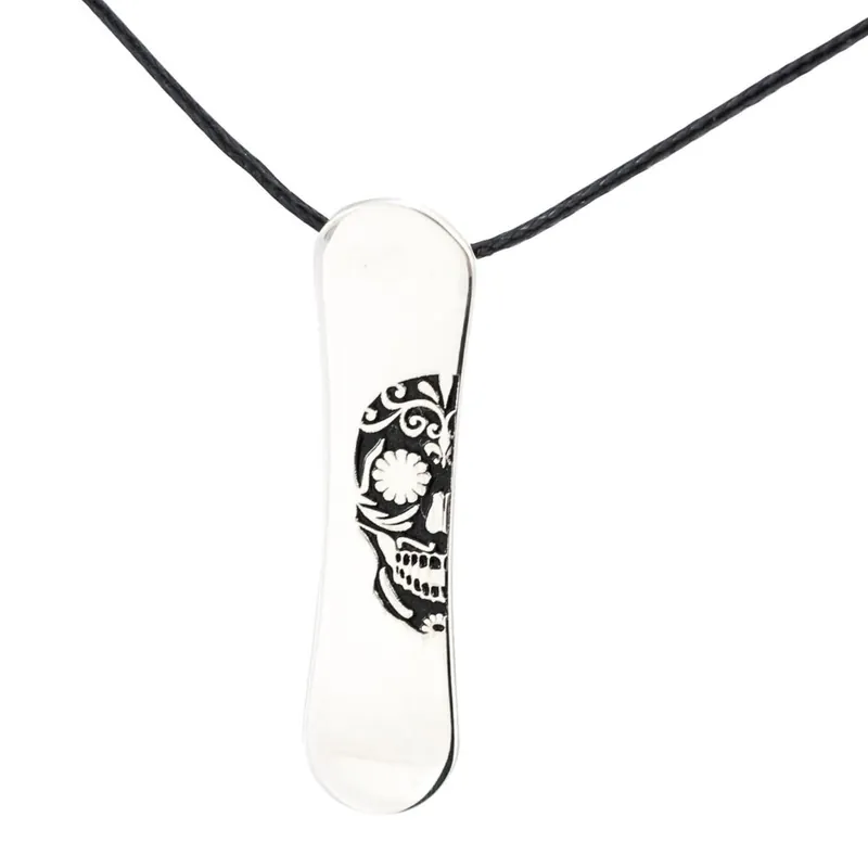 Jetzt Bestellen Silver+Surf Silber Schmuck Snowboard Skull winter
