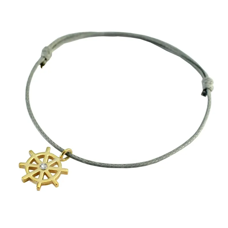 Begrenztes Angebot Silver+Surf Silber Schmuck Boot Steuerrad golden