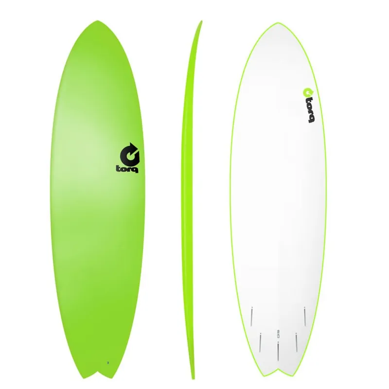 Solange Der Vorrat Reicht Surfboard TORQ Softboard 6.10 Fish Grün