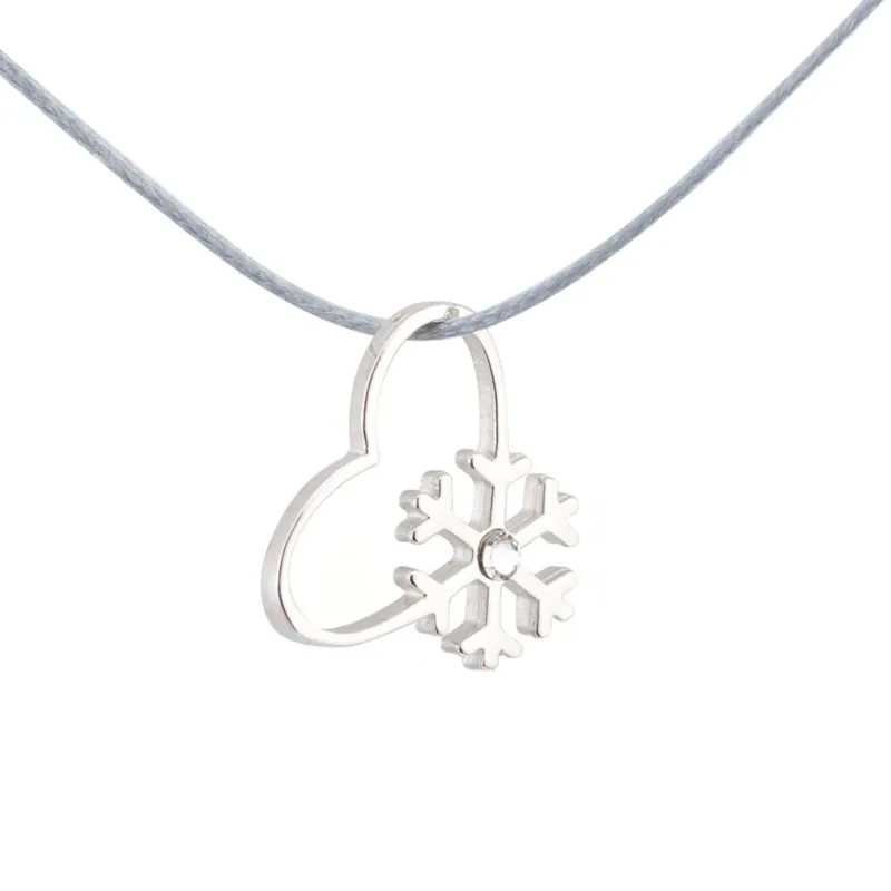 Silver+Surf Silber Schmuck Schneeflocke Kristall Sonderaktion