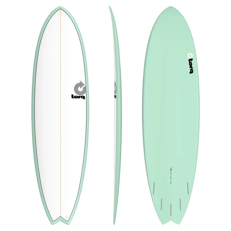 Rabatt Surfboard TORQ Epoxy TET 7.2 Fish White Seagreen