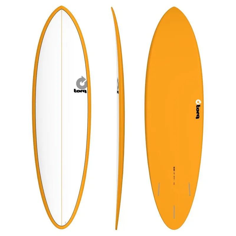 Abverkauf Surfboard TORQ Epoxy TET 6.8 Funboard White Orange
