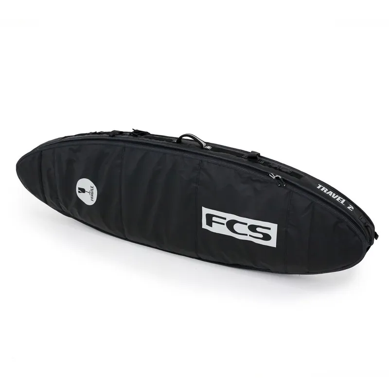 FCS Boardbag Travel 2 All Purpose Black/Grey Surfboard Cover 6.0 Neue Kollektion