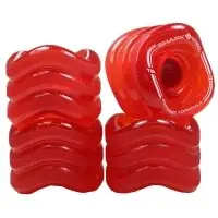 Shark Wheels Sidewinder (4er Set) 70mm/ 78a Transparent Rot Neuheit