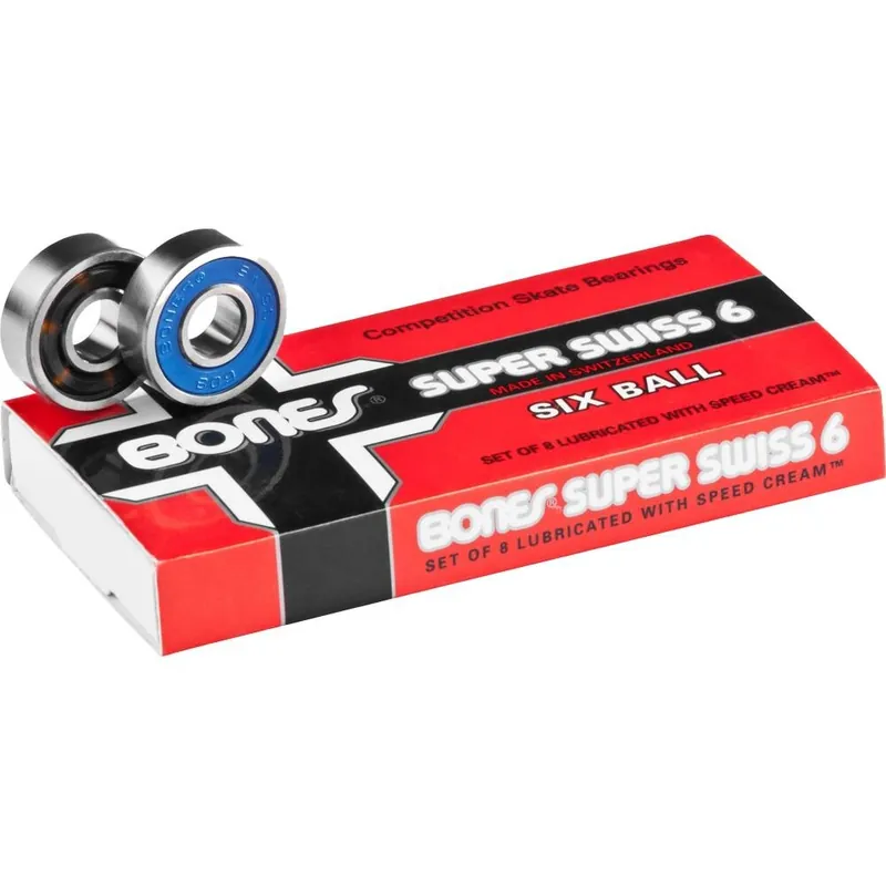 Sofort Bestellen Bones Super Swiss 6 Balls Longboard Bearings (Satz)