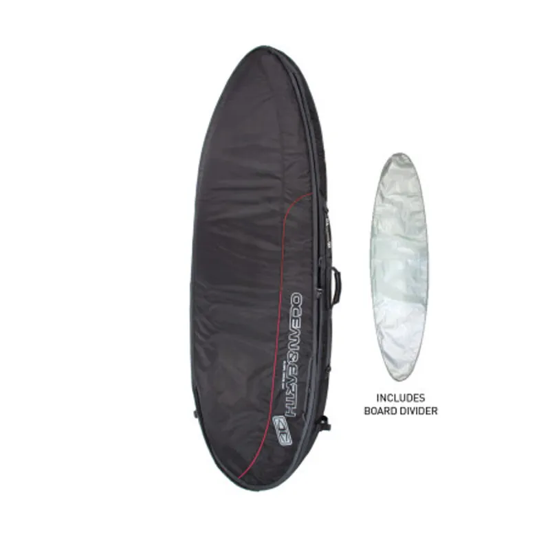 Schneller Versand Ocean & Earth Boardbag Travel Double Wide Cover Fish / Funboard Black/Red 7´2"