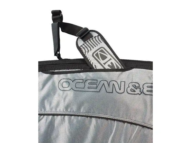 Nur Für Kurze Zeit Ocean & Earth Boardbag Travel Double Compact Shortboard Cover Black/Red 7´2"