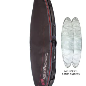Schneller Versand Ocean & Earth Boardbag Travel Triple Compact Shortboard Cover Black/Red 7´2"