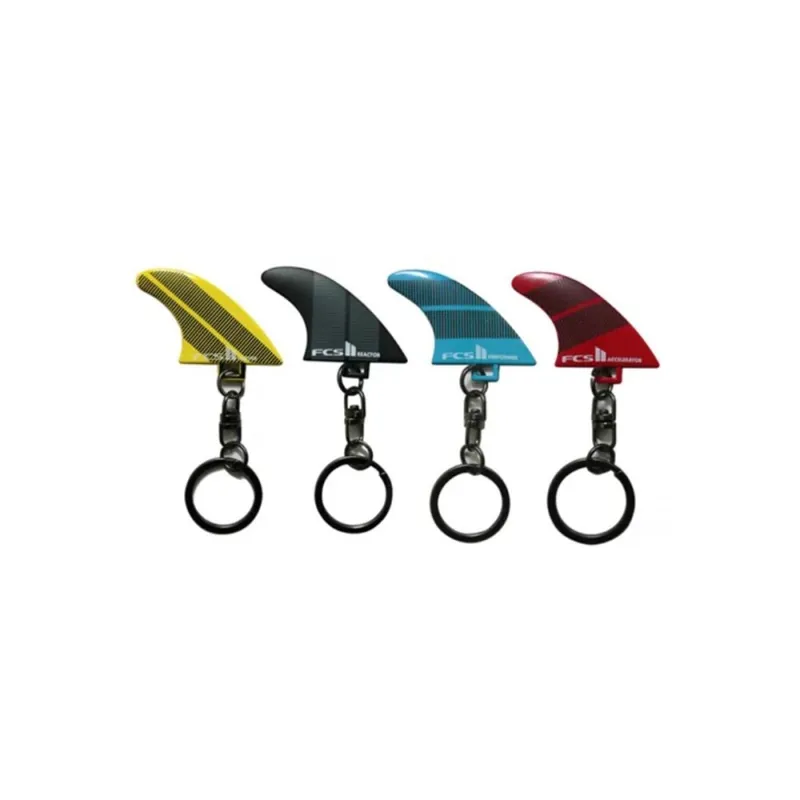 Markenprodukt FCS 2 Fin Key Ring Schlüsselanhänger PC Finne Performer (Blau)