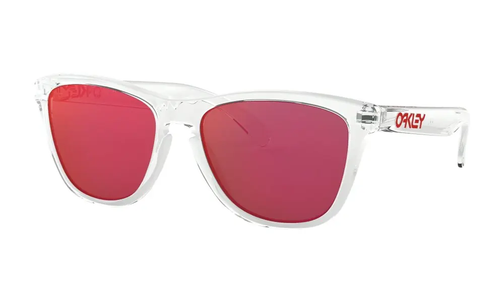 Abverkauf Oakley Frogskins Sonnenbrille Crystal Clear Torch Iridium